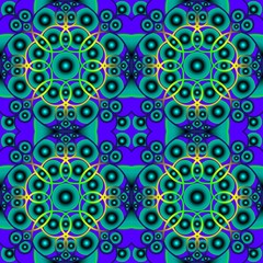 Seamless endless repeating multicolored bright ornament of different colors