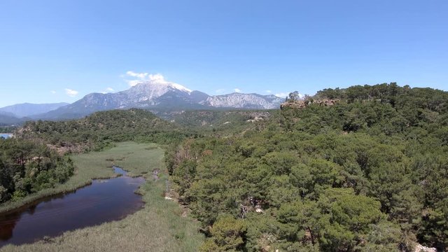 View from the top of the bay in the ancient city of Phaselis