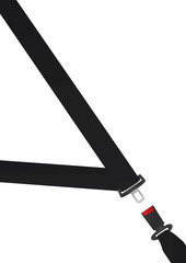 Car safety belt. vector illustration