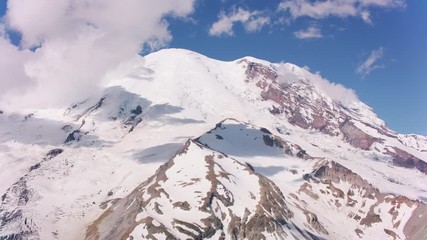 Aerial view of Mount Rainier