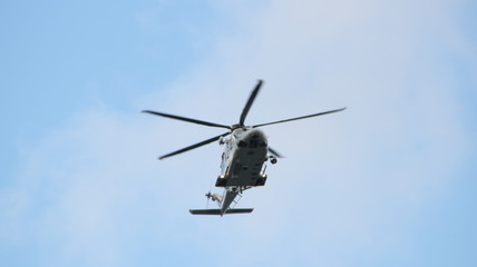 helicopter in flight