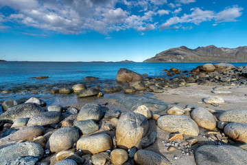 Coast of the Norwegian Sea. Tromso, Tromvik