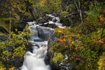 mountain river in the mountains of Norway