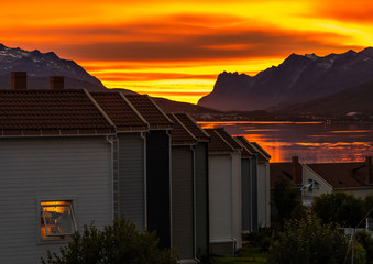 sunset over Tromso