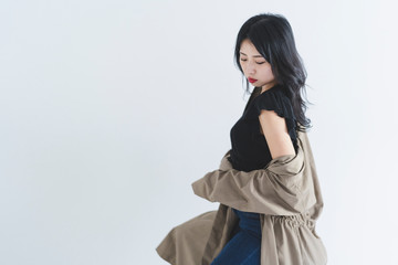 Naklejka premium 女性