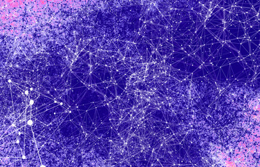 Abstract technology AI geometric futuristic lines background