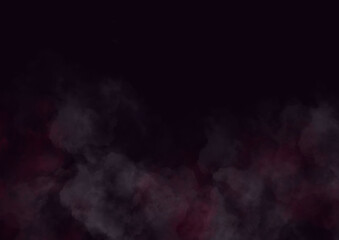 Spooky colorful smoke