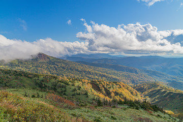 Towada Hachimantai National Park in early autumn