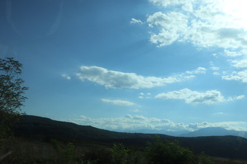 Obraz premium The blue sky and clouds