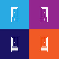 wardrobe icon. Element of furniture for mobile concept and web apps. Thin line icon for website design and development, app development