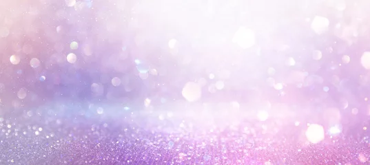 Foto op Canvas abstract glitter pink, purple and gold lights background. de-focused. banner © tomertu