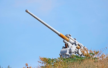 old anti-aircraft cannon