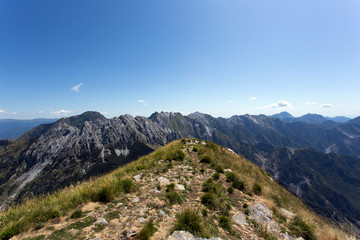 Fototapeta premium Alpi Apuane view from Monte Sagro