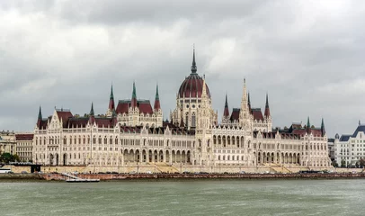 Foto op Plexiglas Hungarian Parliament in Budapest, Hungary. © Denis Rozhnovsky