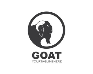 Goat Logo Template vector illustrtion