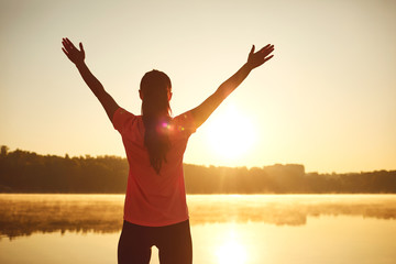 Concept of enjoying a healthy sporting life.