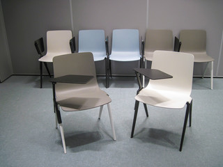 two chairs in conference room