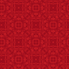 Abstract red geometrical background seamless pattern vector