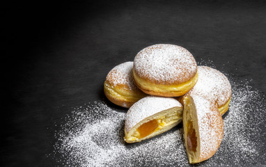 Berliner Doughnuts European donuts tradicional bakery for fasching carneval time