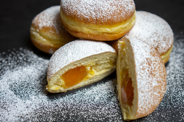 Berliner Doughnuts European donuts tradicional bakery for fasching carneval time