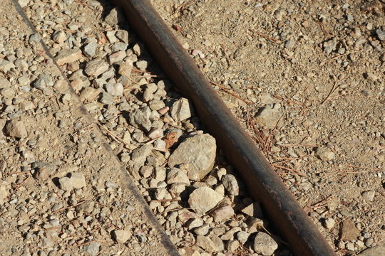 Rigole dans un chemin