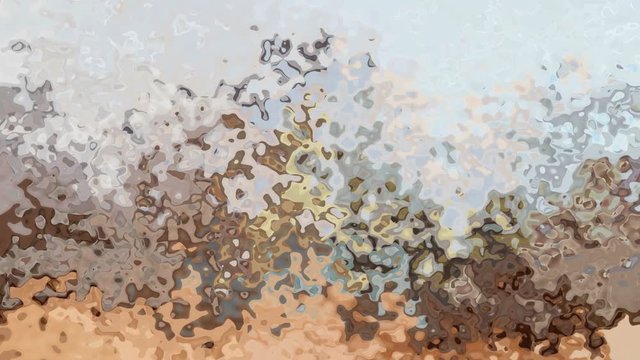 abstract animated twinkling stained background seamless loop video - watercolor splotch effect - natural nude neutral color beige, tan, sand, brown, grey