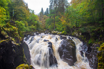 hermitage near dunkeld, perthshire, scotland.