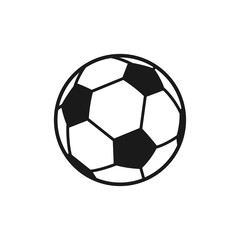 Fototapeta premium Soccer ball icon vector symbol illustration EPS 12