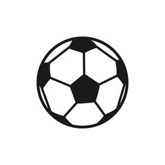 Fototapeta premium Soccer ball icon vector symbol illustration EPS 12