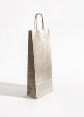 Silver paper bag for wine