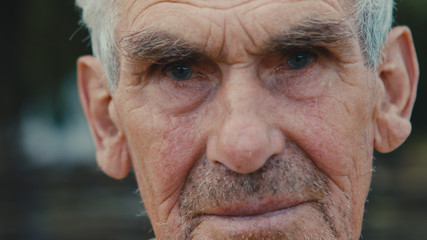 Old pensioner portrait up close, retired, retirement