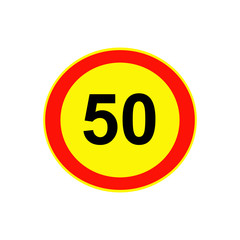 Road sign vector illustration