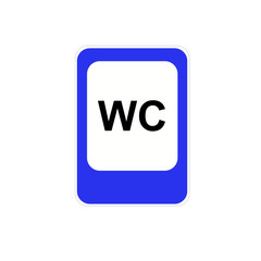 Toilet sign vector illustration.