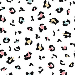 Seamless leopard pattern print