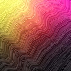 Fototapeta premium Dark Pink, Yellow vector pattern with curved lines.