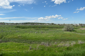 Fototapeta na wymiar Gillette Wyoming Country and Sky