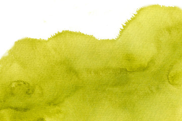 Fototapeta premium Watercolor stain, blot on a white background. Abstract cloud. Closeup watercolor texture for design background, template, banner.