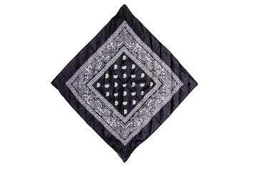 Black bandana isolated on white