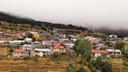 Stepantsminda is a townlet in the Mtskheta-Mtianeti region of north-eastern Georgia. Historically the town is part of the Khevi province.