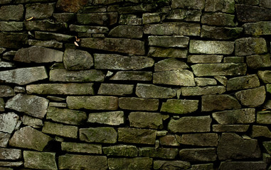 pattern gray color of modern style design decorative uneven cracked real stone wall surface with cement