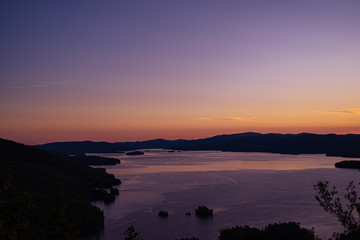 dusk at the lake