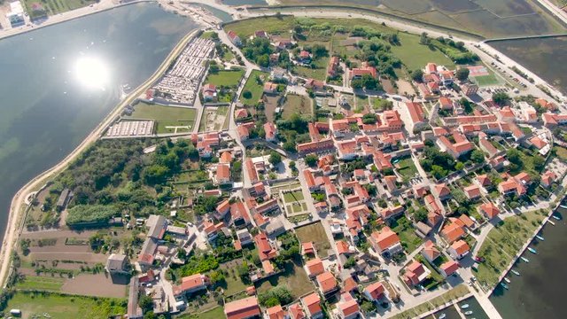 Croatia, Nin laguna aerial video
