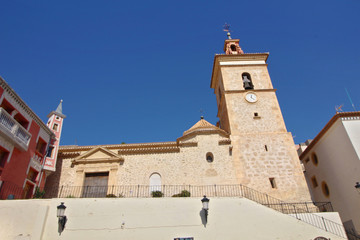 Fototapeta na wymiar Iglesia de San Bartolomé, Ulea, Murcia, España