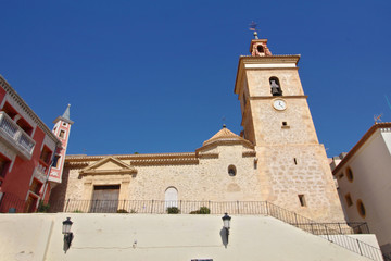 Obraz premium Iglesia de San Bartolomé, Ulea, Murcia, España 