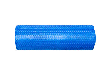 Foam rolls for sports on a white background