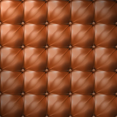 Vector of brown upholstery leather pattern background
