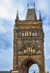 Fototapeta na wymiar Old town bridge tower in Prague