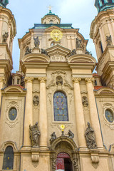 Fototapeta na wymiar The Church of Saint Nicholas in Prague