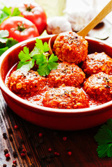 Meatballs with rice