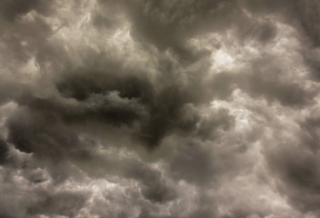Dark skies bad weather thundercloud cloudscape